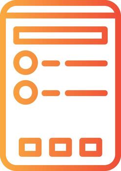 Contacts Linear Gradient Icon vector