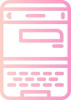 Chat Linear Gradient Icon vector