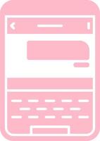 Chat Solid Multi Gradient Icon vector