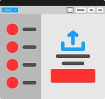 Upload Flat Icon vector