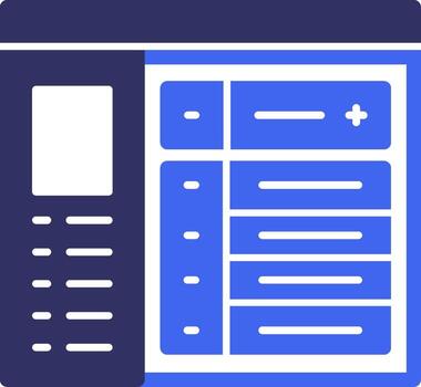 Add Solid Two Color Icon vector