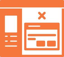 Remove Solid Multi Gradient Icon vector