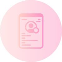 Edit Gradient Circle Icon vector