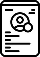 Edit Line Icon vector