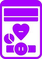 Heart Solid Multi Gradient Icon vector