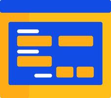 Back Flat Two Color Icon vector