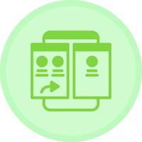 Forward Multicolor Circle Icon vector
