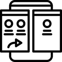 Forward Line Icon vector