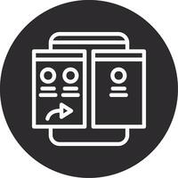 Forward Inverted Icon vector