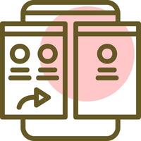 Forward Linear Circle Icon vector