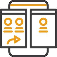 Forward Line Circle Icon vector
