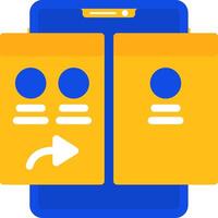 Forward Flat Two Color Icon vector
