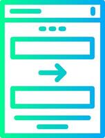 Arrow Linear Gradient Icon vector