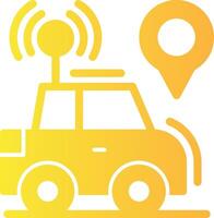 Car locator Solid Multi Gradient Icon vector