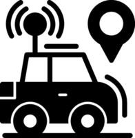 Car locator Glyph Icon vector