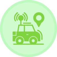 Car locator Multicolor Circle Icon vector