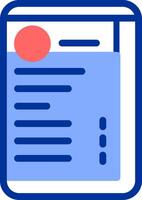 Menu Color Filled Icon vector