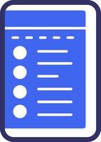 Hamburger menu Solid Two Color Icon vector