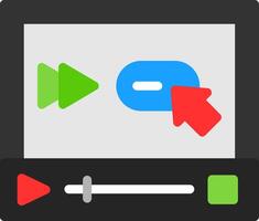 Skip forward Flat Icon vector