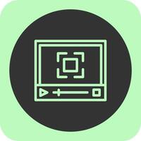 Full screen Linear Round Icon vector