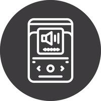 Volume Outline Circle Icon vector