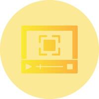 Full screen Gradient Circle Icon vector