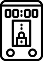 Lock Line Icon vector