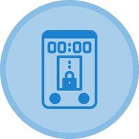 Lock Multicolor Circle Icon vector