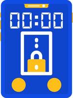 Lock Flat Two Color Icon vector