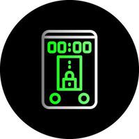 Lock Dual Gradient Circle Icon vector