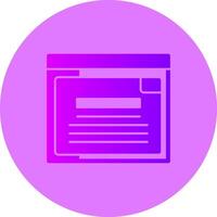 Info Gradient Circle Icon vector