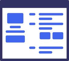 Help Solid Two Color Icon vector