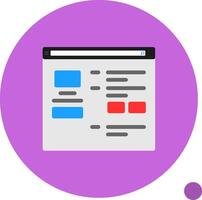 Help Flat Shadow Icon vector