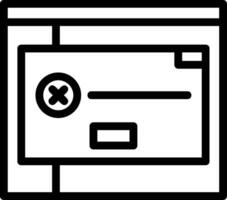 Error Line Icon vector