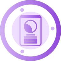 Success Glyph Gradient Icon vector