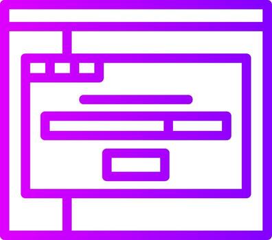 cargando lineal degradado icono vector