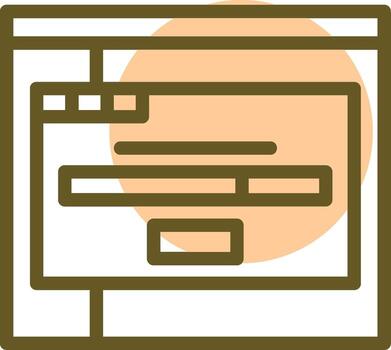 cargando lineal circulo icono vector