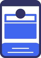 Refresh Solid Two Color Icon vector