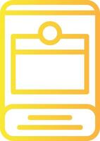 Refresh Linear Gradient Icon vector