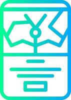 Location Linear Gradient Icon vector