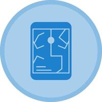 GPS Multicolor Circle Icon vector