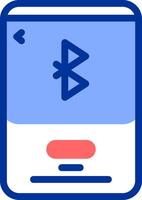 Bluetooth Color Filled Icon vector