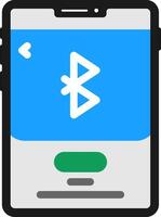 Bluetooth Flat Icon vector