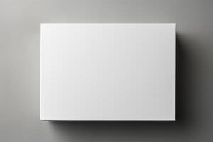 AI generated white box for mockup and branding design photo