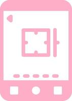 Camera Solid Multi Gradient Icon vector