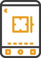 Camera Line Two Color Icon vector