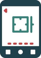 Camera Glyph Two Color Icon vector