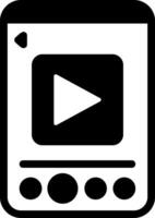 Video Glyph Icon vector