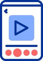 Video Color Filled Icon vector