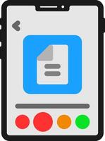 Document Flat Icon vector